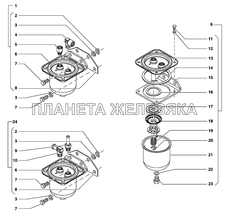 Фильтр грубой очистки топлива УАЗ-31519